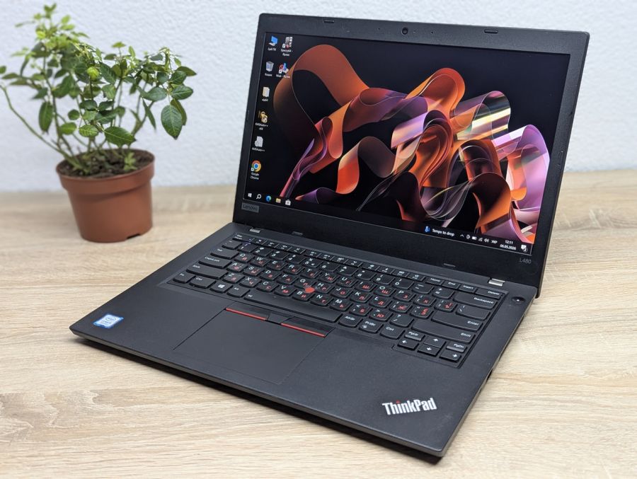 Ноутбук Б/В Lenovo ThinkPad L480, Intel Core i5-8250U, DDR4 16 GB, SSD 128GB + SSD 1TB, 14" Full HD