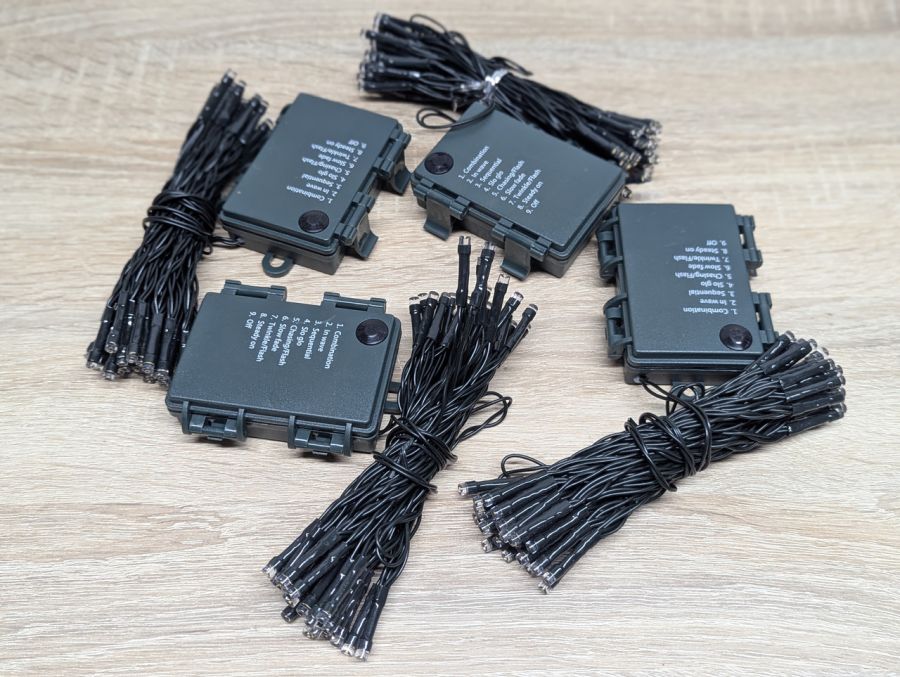 Новий Світлодіодні LED-гірлянди 4шт по 5м [ProductHub SKU RX9F1(8)]
