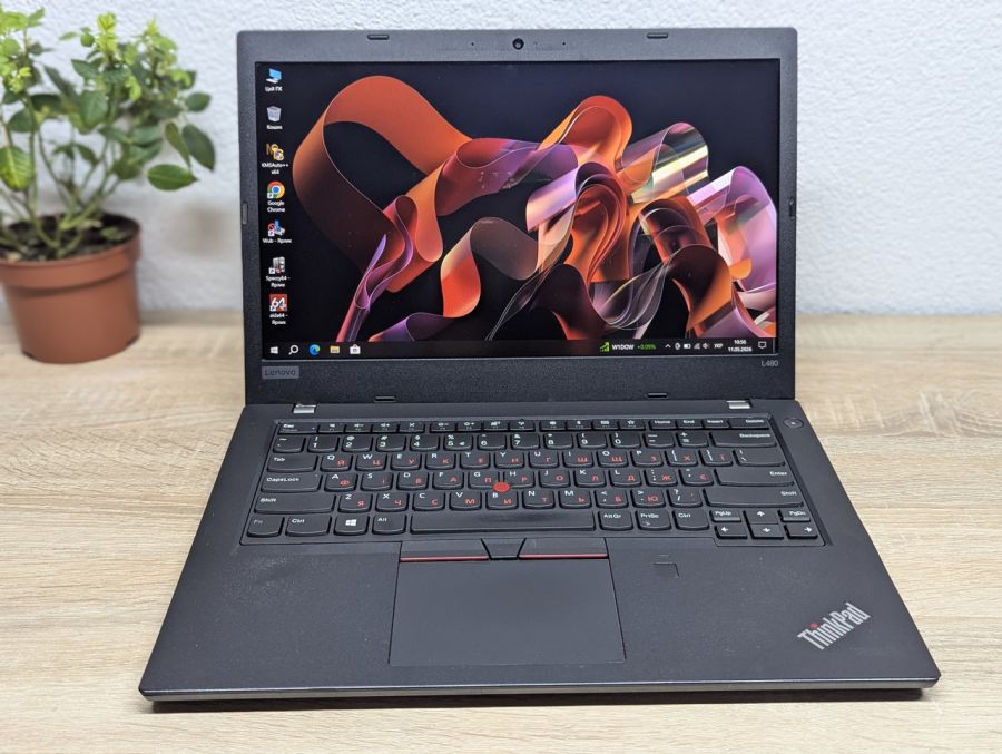 Ноутбук Б/В Lenovo ThinkPad L480, Intel Core i5-8250U, DDR4 16 GB, SSD 256GB, 14" Full HD