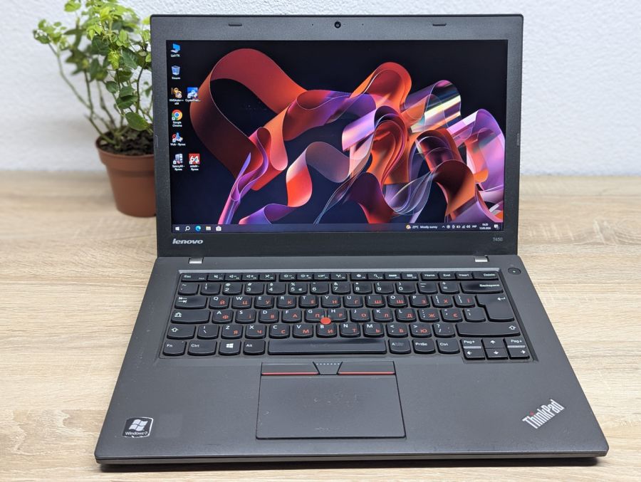 Ноутбук Б/В Lenovo ThinkPad T450, Intel Core i5-5300U, DDR3 8 GB, SSD 128GB, 14" HD