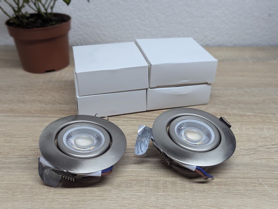 Новий Поворотні вбудовані точкові світлодіодні світильники 6шт [ProductHub SKU С045(14)]