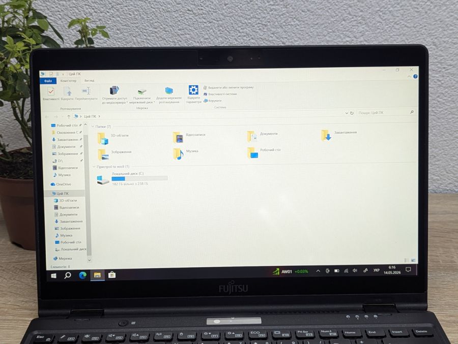 Ноутбук Б/В Fujitsu LifeBook U939X, Intel Core i5-8265U, DDR4 16 GB, SSD 256GB, 13" Full HD Сенсор