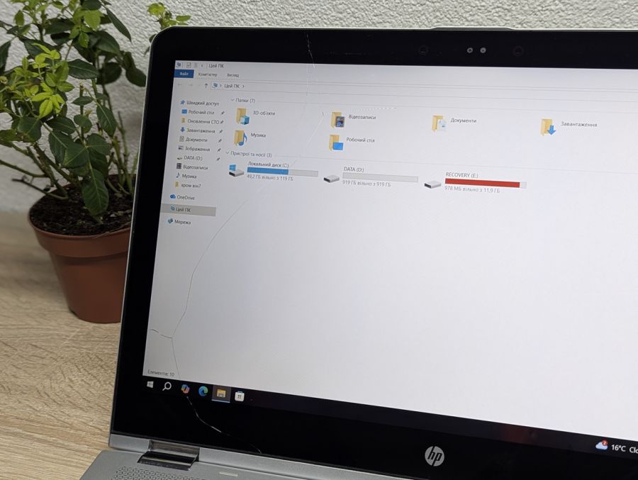 Ноутбук Б/В HP Envy X360, Intel Core i5-6200U, DDR4 8 GB, SSD 128GB + HDD 1TB, 15.6" Full HD