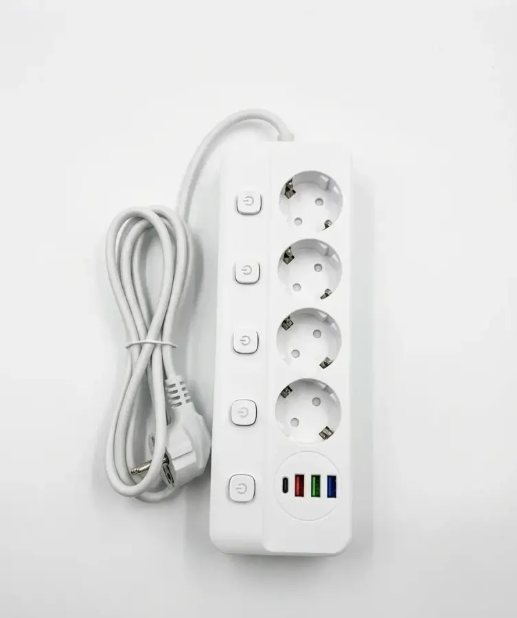 Новий Мережевий фільтр-подовжувач 2500W [ProductHub SKU Socket(19)]