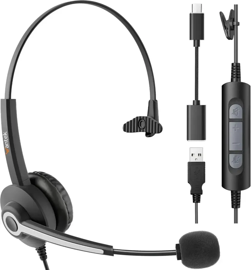Новий Гарнітура Wantek 681N з мікрофоном
