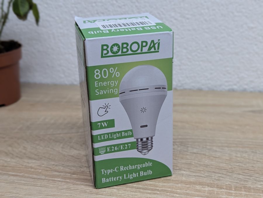 Новий Акумуляторна світлодіодна лампа Bobopai E26/E27 2600mAh 7W 3000K