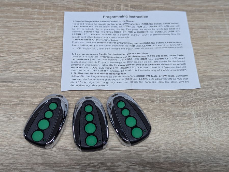 Новий Пульт дистанційного керування гаражними воротами TOPENS M12 3шт [ProductHub SKU TOPENS(20)]