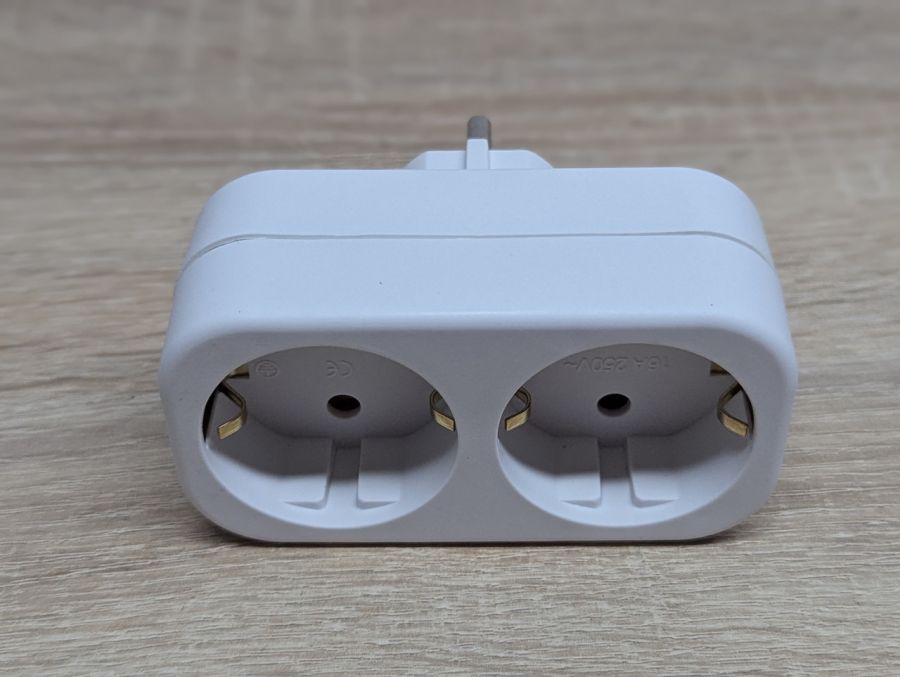 Новий Електричний двійник із заземленням [ProductHub SKU 01470(20)]