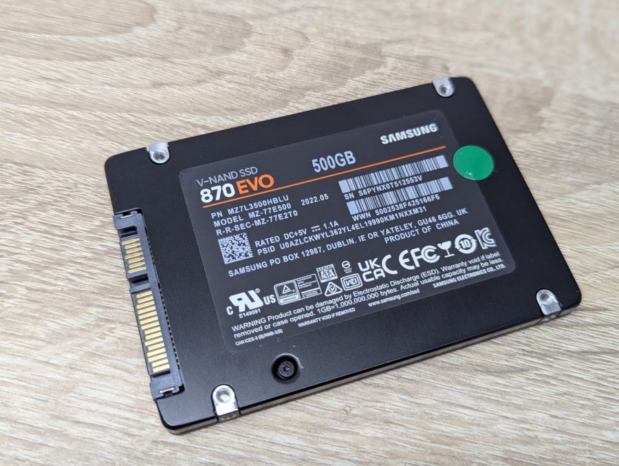 Новий SSD Samsung 870 EVO 500 ГБ 2.5"
