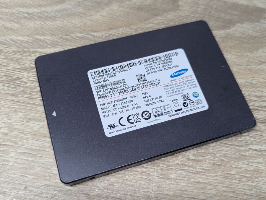 Б/В SSD Samsung PM851 256GB 2.5" [ProductHub SKU 7TE2560]