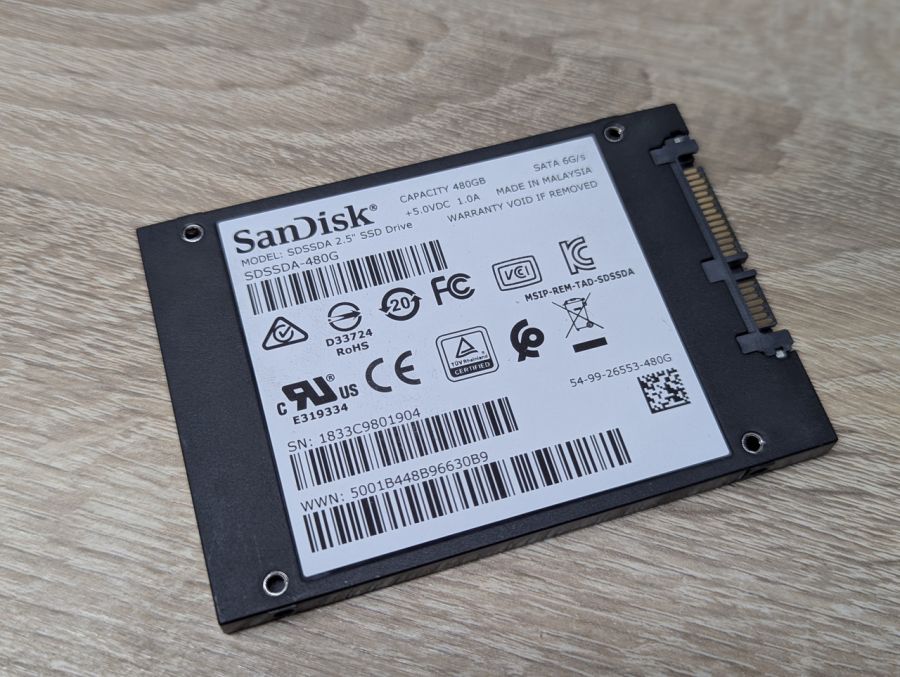 Б/В SSD SanDisk SSD Plus 480 ГБ 2.5"