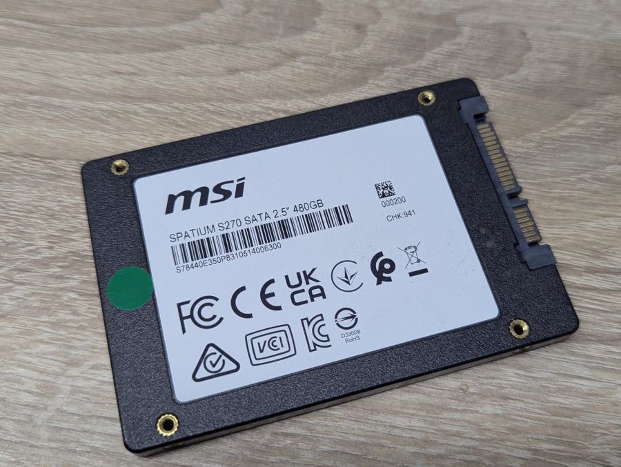 Б/В SSD MSI SPATIUM S270 480 ГБ 2.5"