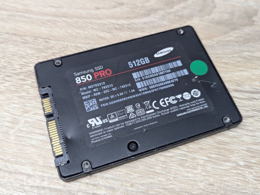 Б/В SSD Samsung 850 PRO 512 ГБ 2.5"