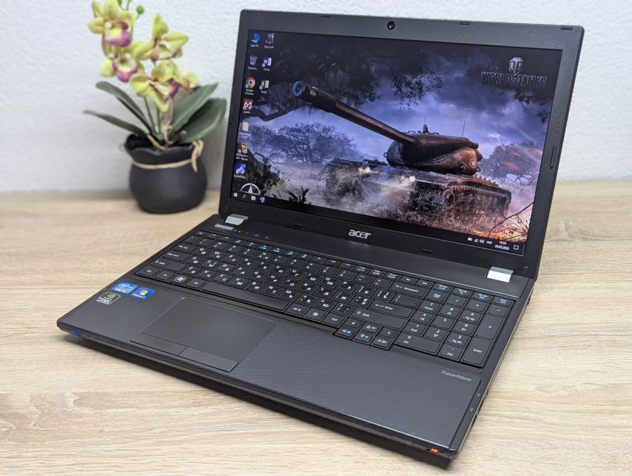 Ноутбук Б/В Acer TravelMate 5760G, Intel Core i5-2410M, DDR3 8 GB, SSD 256GB, NVIDIA GeForce GT 520M 1Gb, 15.6"