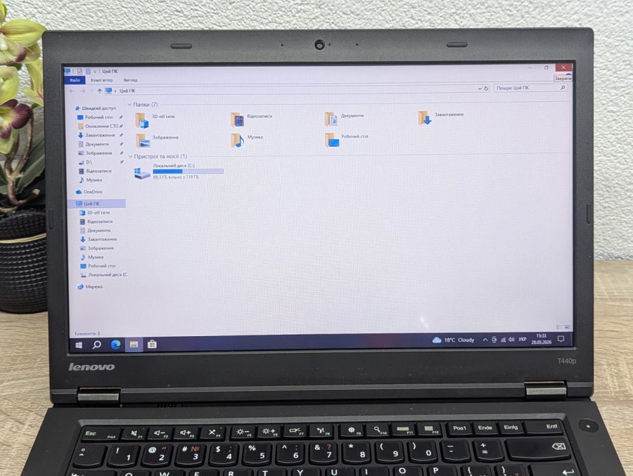 Ноутбук Б/В Lenovo T440P, Intel Core i5-4300M, DDR3 8 GB, SSD 128GB, 14" HD