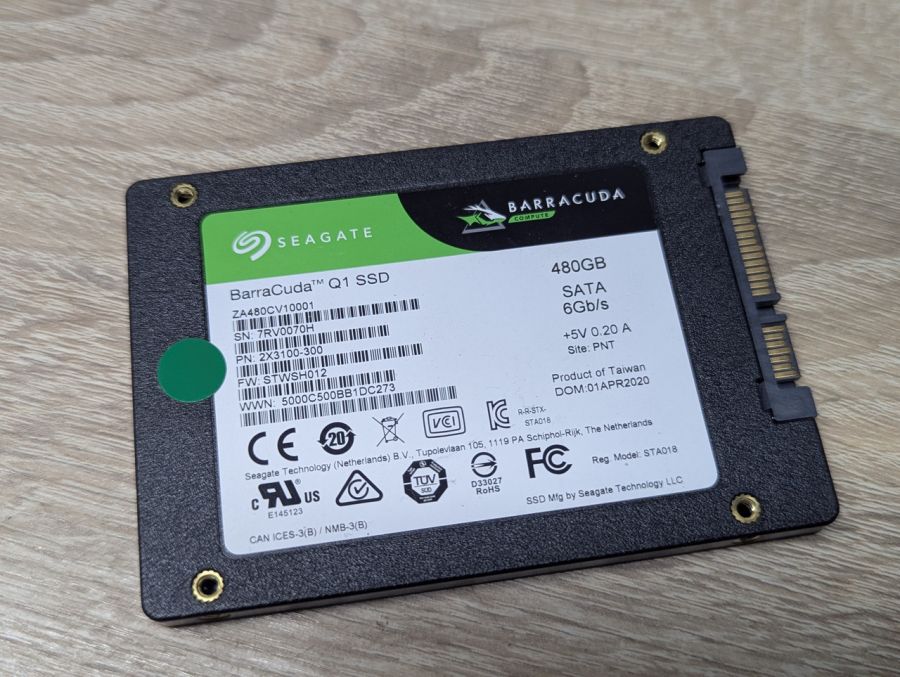Б/В SSD Seagate BarraCuda Q1 480 ГБ 2.5"