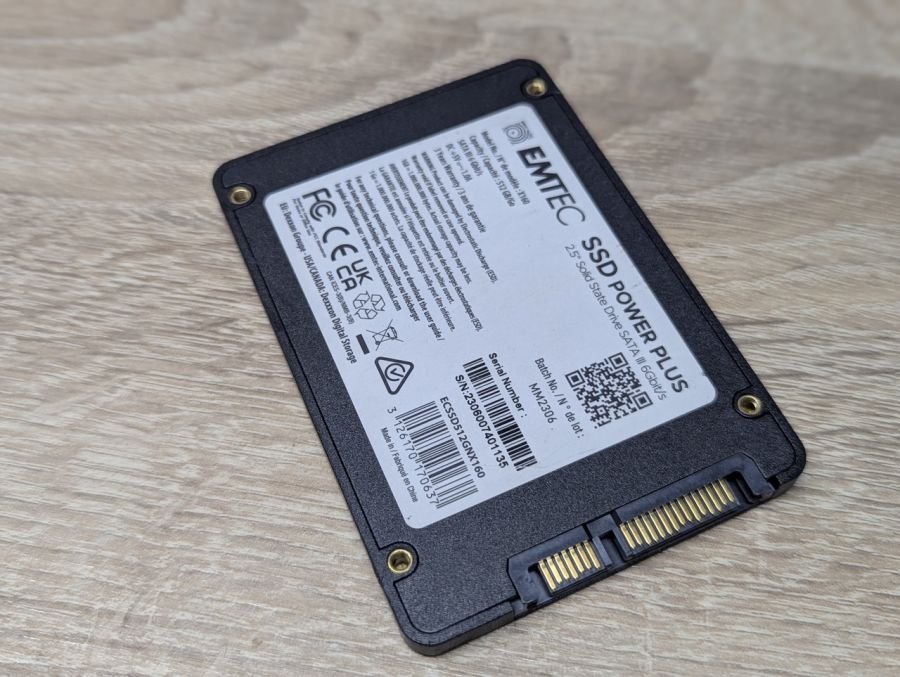 Б/В SSD Emtec X160 Power Plus 512Gb 2.5"