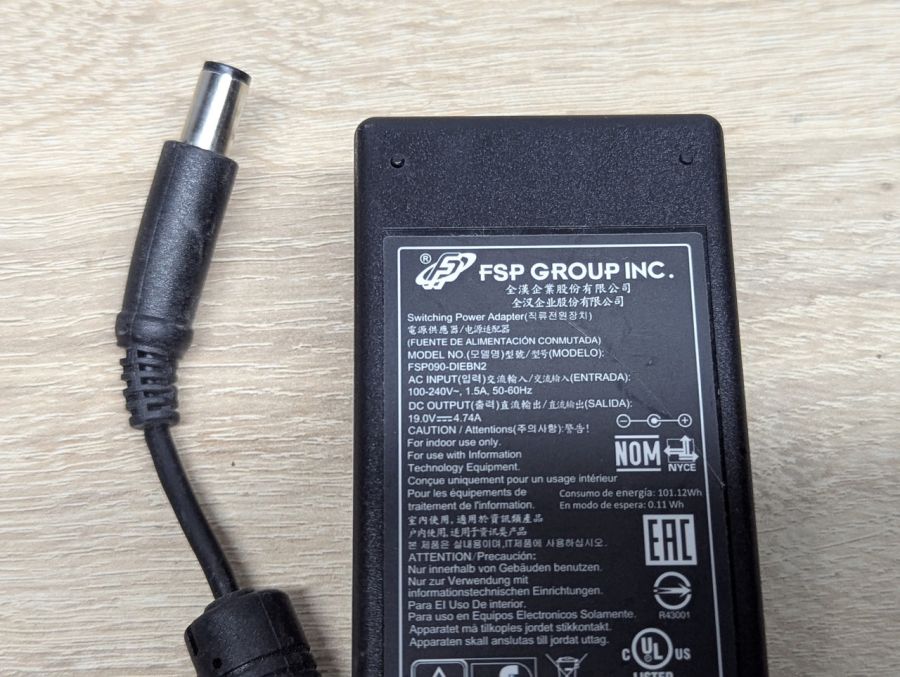 Б/В Блок живлення FSP Group Inc 90 Вт,19 В, 4.74 А, 7.4x5.0 мм