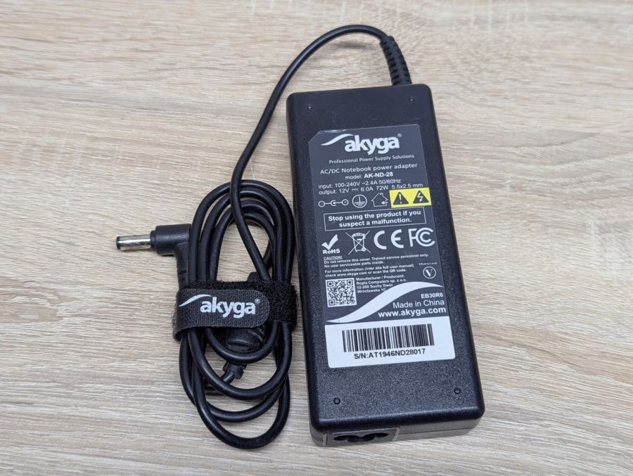 Б/В Блок живлення Akyga AK-ND-28 72 Вт 12 В 6.0 А 5.5 x 2.5 мм