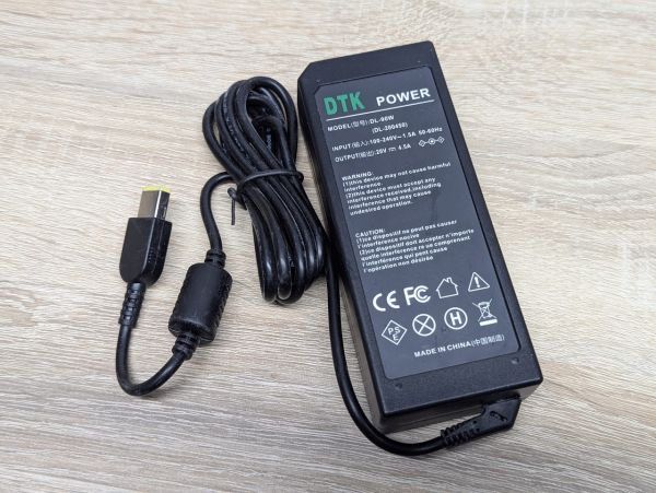 Б/В Блок живлення DTK POWER DL-90W 20V 4.5A Slim Tip [ProductHub SKU DL-90W]