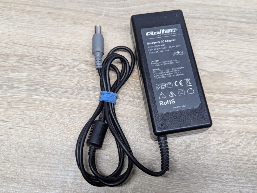 Б/В Блок живлення Qoltec 50093 90 Вт 20V 4.5A 7.9x5.5 мм