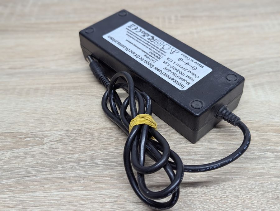 Б/В Блок живлення PSU-24V для роботи з принтерами серій GX та GK 100 Вт,24 В, 4.17 А, 5.5x2.5 мм