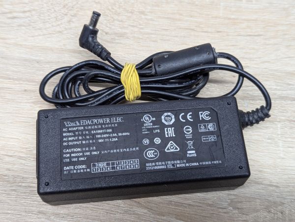 Б/В Адаптер живлення Edacpower Eleс EA10681T-560,71.68 Вт,56В,1.28А,5.5 x 2.1 мм