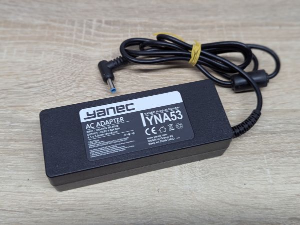 Б/В Блок живлення Yanec YNA53,90 Вт,19.5 В,4.62 А,4.5 x 3.0 мм