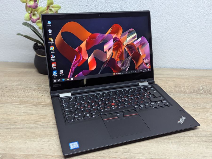 Ноутбук Б/В Lenovo X380 Yoga, Intel Core i7-8550U, DDR4 16 GB, SSD 256GB, 13" Full HD Сенсор