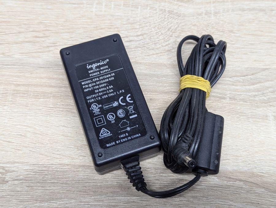 Б/В Блок живлення Ingenico EPA-301DAN-08,8В,28.8 Вт,3.6А,5.5 x 2.1мм [ProductHub SKU EPA-301DAN]
