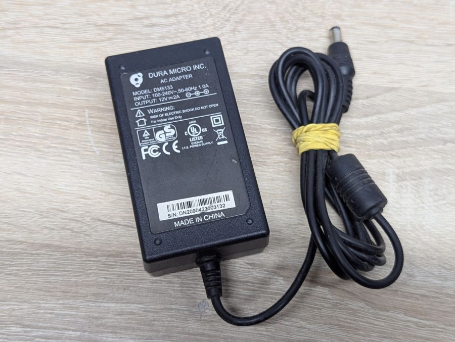 Б/В Блок живлення Dura Micro DM5133, 24 Вт,12 В, 2 А,5.5x2.1мм [ProductHub SKU DM5133]