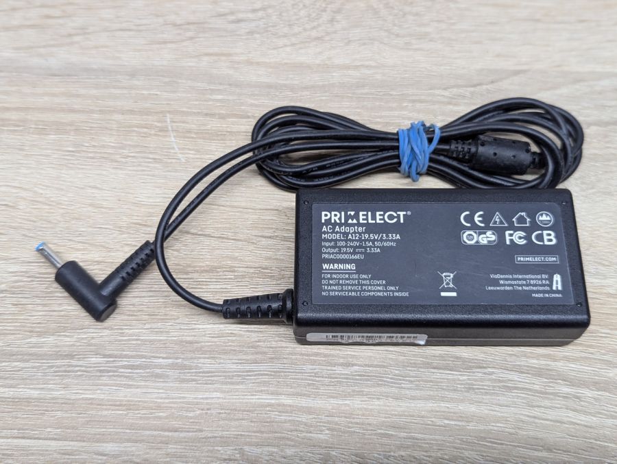 Б/В Блок живлення Primelect A12-19.5V/3.33A,65W,4.5x3.0мм