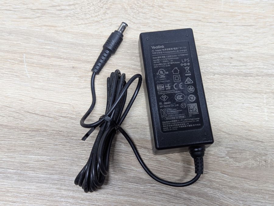 Б/В Блок живлення Yealink YLPS480700C,33.6 Вт,48 В,0.7 А,6.3 x 3.0 мм