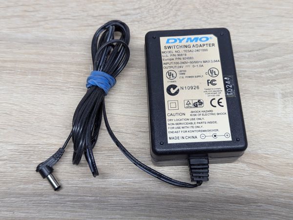 Б/В Блок живлення DYMO TESA2-2401000, 24V, 1.0A ,24W,5.5x2.5мм