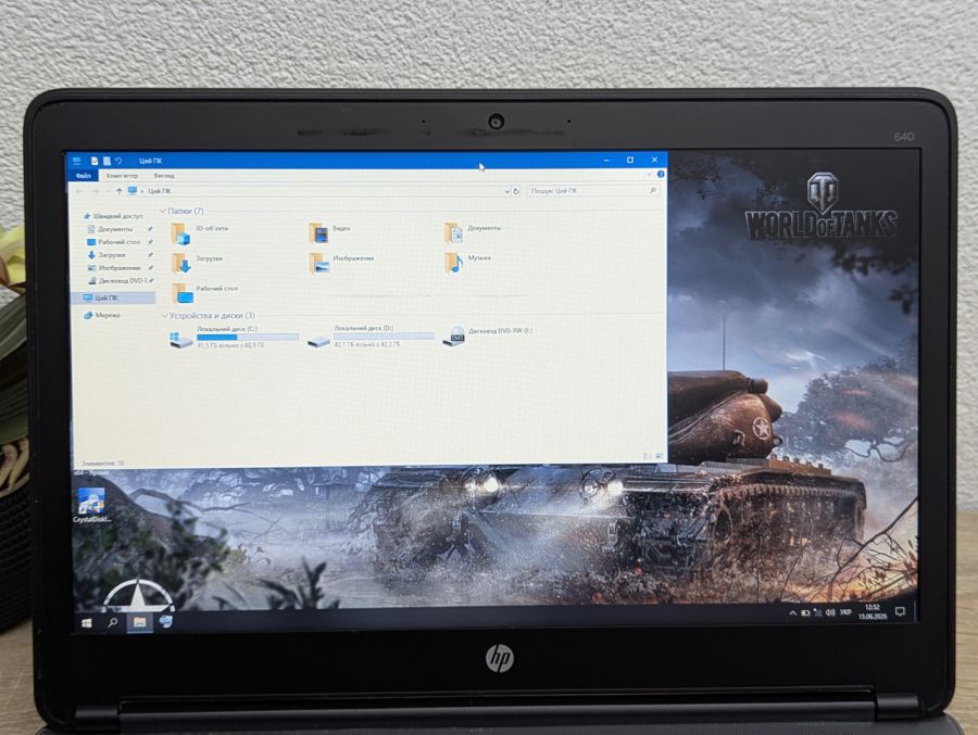 Ноутбук Б/В HP ProBook 640 G1, Intel Core i5-4200M, DDR3 8 GB, SSD 128GB, 14" HD