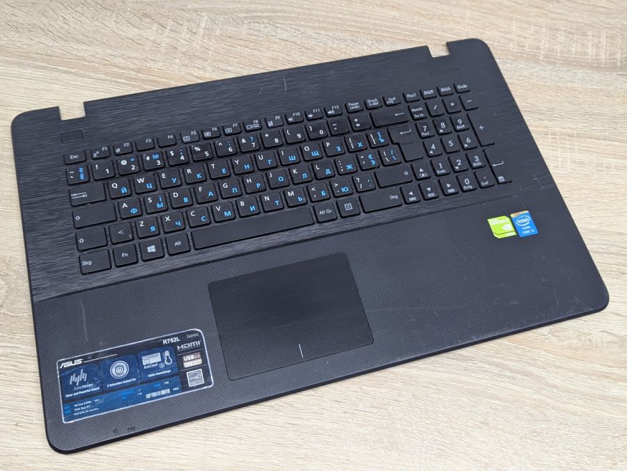 Б/В Палмрест з клавіатурою для ноутбука Asus серії R752L\ X751L