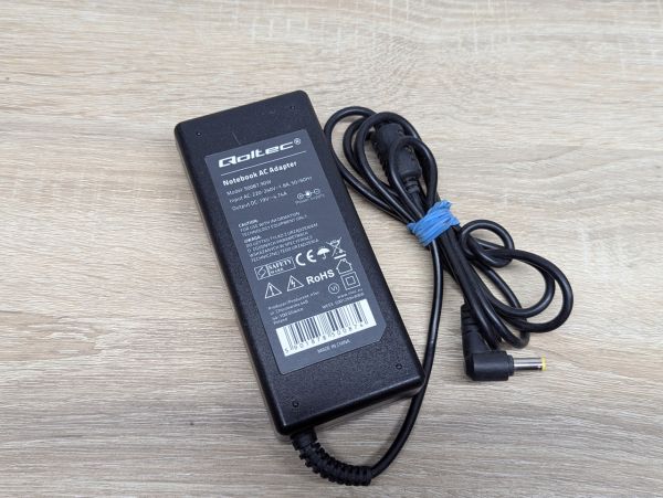 Б/В Блок живлення Qoltec 50087,90W,19V,4.74A,5.5 x 1.7 мм