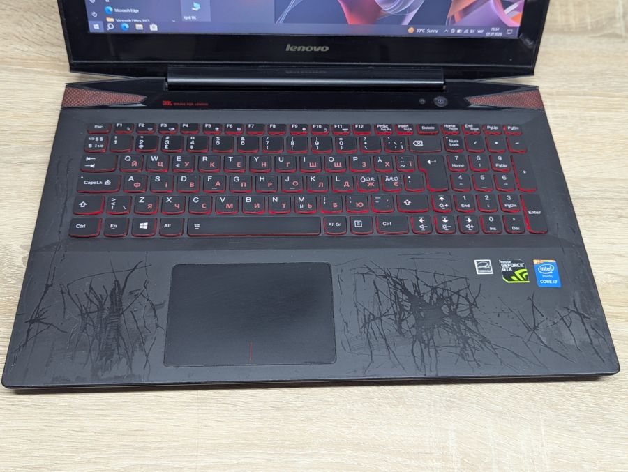 Уцінка! Ноутбук Б/В Lenovo IdeaPad Y50-70, Intel Core i7-4720HQ, DDR3 16 GB, SSD 256GB, NVIDIA GeForce GTX 960M 2Gb, 15.6" Full HD