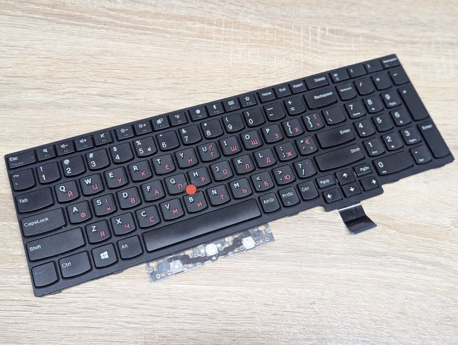 Б/В Клавіатура для ноутбука Lenovo ThinkPad T570,T580,P51s,P52s [ProductHub SKU 01HX168]