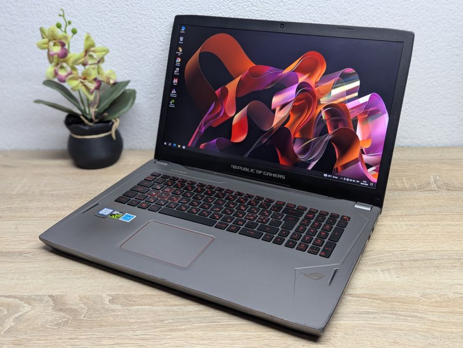 Ноутбук Б/В ASUS Strix ROG GL702V, Intel Core i7-7700HQ, DDR4 16 GB, SSD 256GB + HDD 1TB, NVIDIA GeForce GTX 1070 4Gb, Full HD