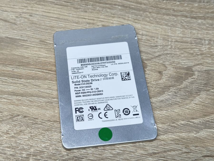 Б/В SSD Lite-On CV3-DE256 256GB 2.5" Життя 100%