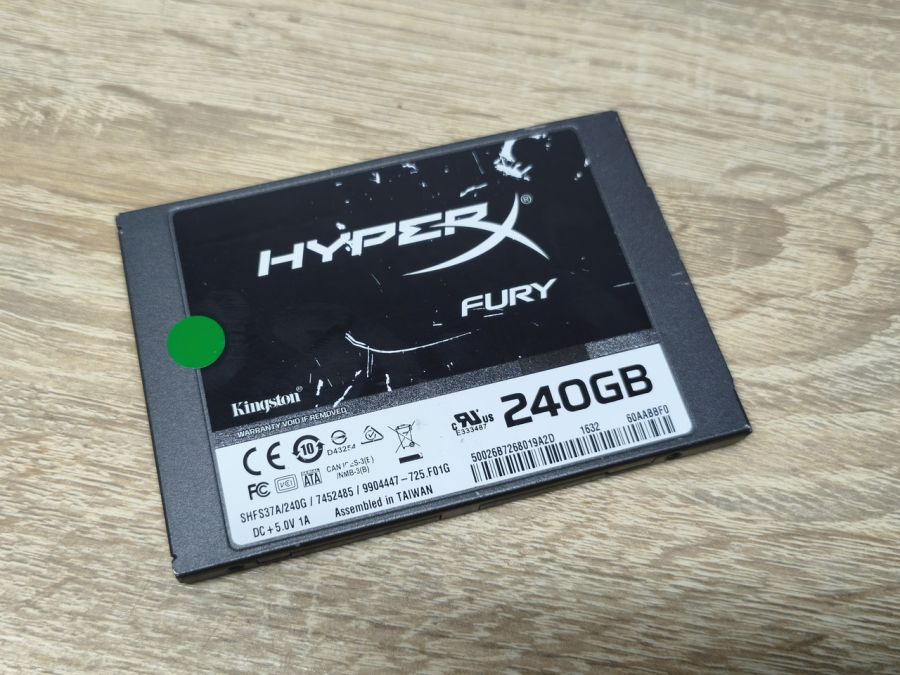 Б/В SSD Kingston HyperX FURY 240Gb 2.5" Життя 100%