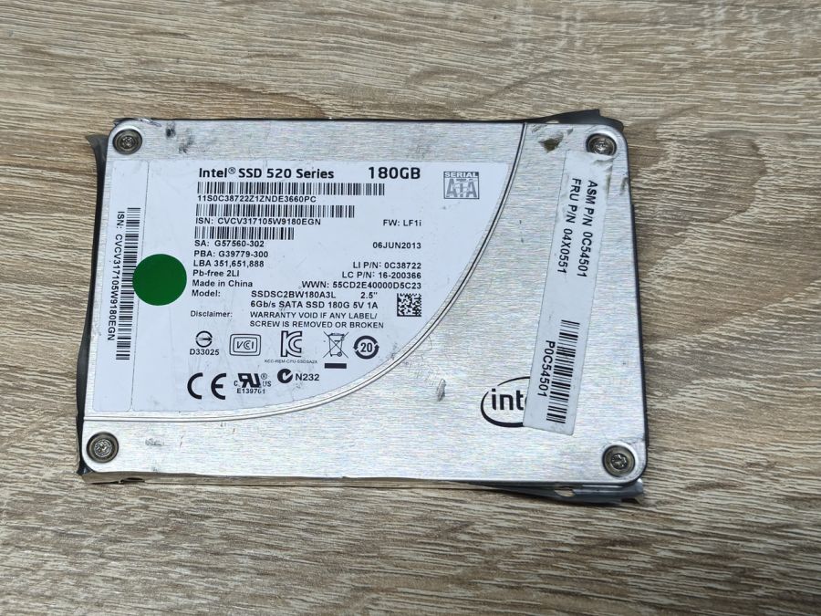 Б/В SSD Intel 520 180GB 2.5" Життя 100%