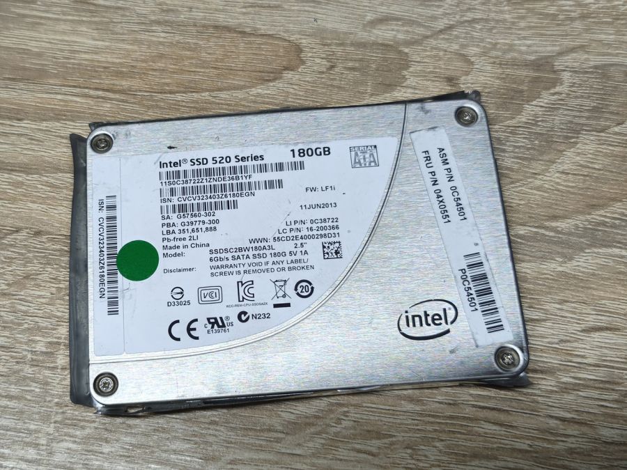 Б/В SSD Intel 520 180GB 2.5" Життя 100%