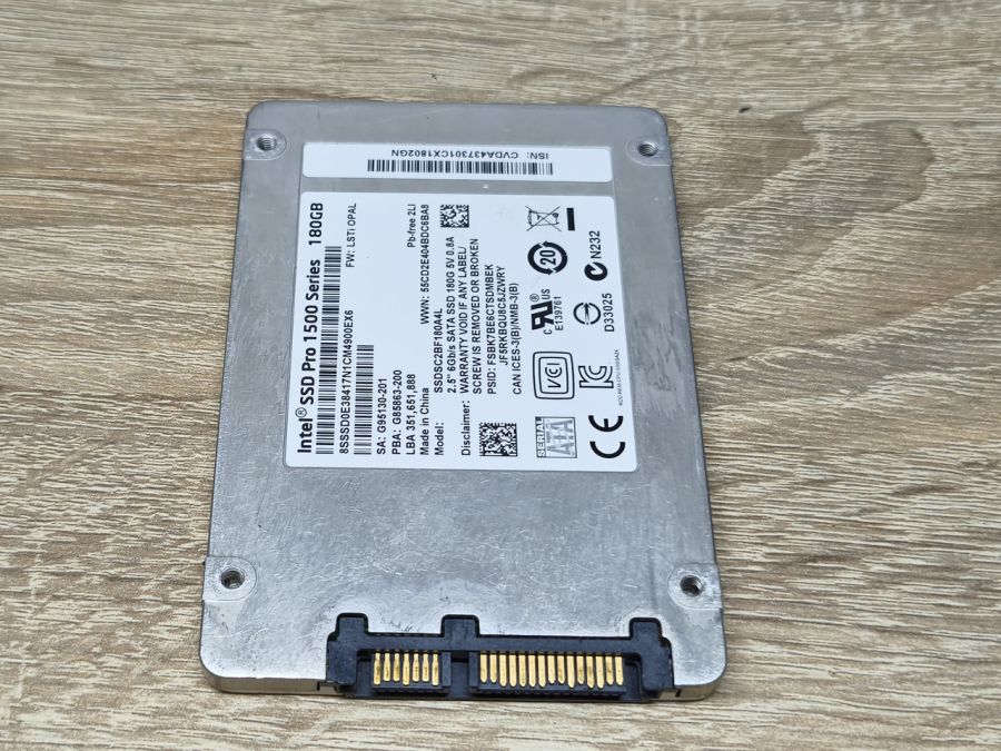 Б/В SSD Intel Pro 1500 Series 180Gb 2.5" Життя 100% [ProductHub SKU Intel1500(6)]