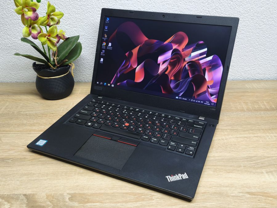 Ноутбук Б/В lenovo ThinkPad L480:14, Intel Core i5-8250U, 8 GB DDR4, Intel UHD Graphics, SSD 128Gb