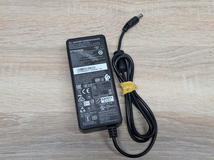 Б/В Блок живлення 65W 20V 3.25A 5.5 x 2.5 мм [ProductHub SKU ADPC2065]